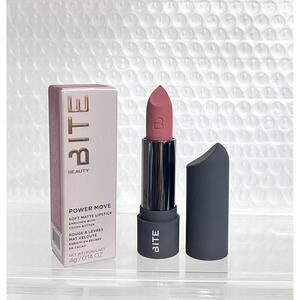BITE Beauty POWER MOVE Soft Matte Lipstick Praline Full Size 0.14 oz RARE!